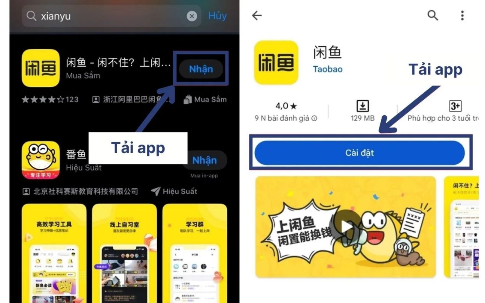 Tải ứng dụng Xianyu