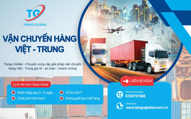 Dịch vụ gửi hàng đi Trung Quốc an toàn, uy tín tại Tango Global