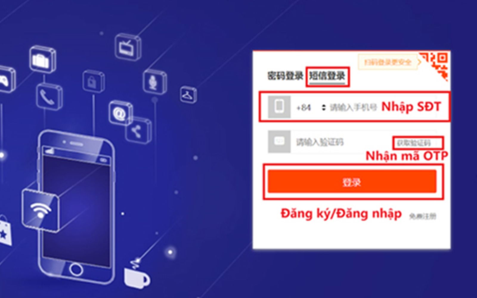Đăng ký mới nếu chưa có tài khoản