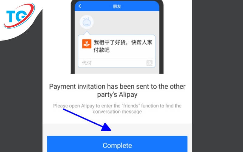 Hoàn thành bằng cách nhấn vào complete