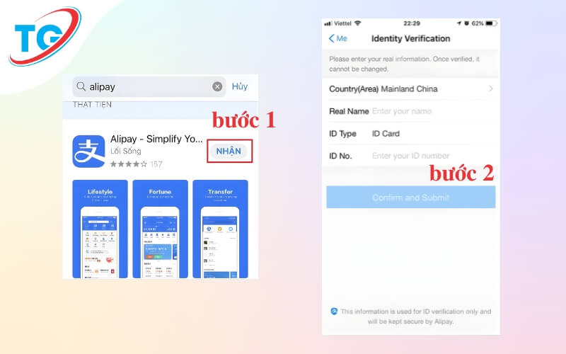 Bước 1 & bước 2